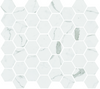 Torcello White Glass Mosaic - Hexagon